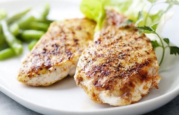 Pechuga de polo prato de dieta xaponesa
