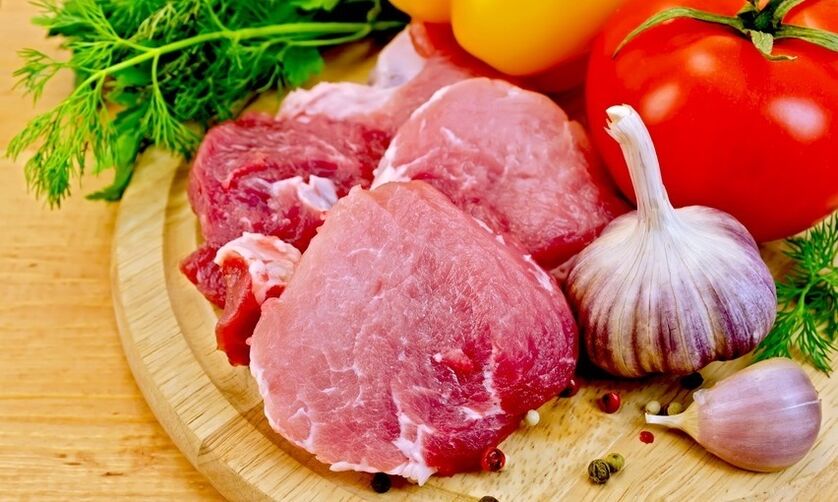 Carne e verduras para unha dieta cetogênica