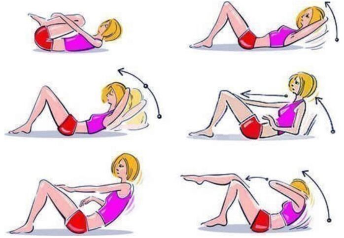 Un conxunto de exercicios que axudarán a perder peso no abdome e nos costados