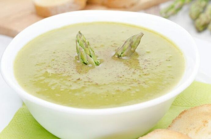 Puré de espárragos